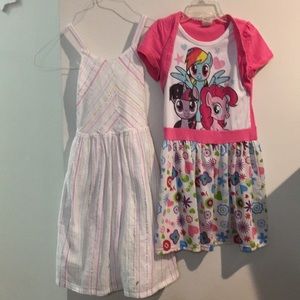 Two girls dresses size 5-6.